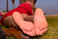removing sandals